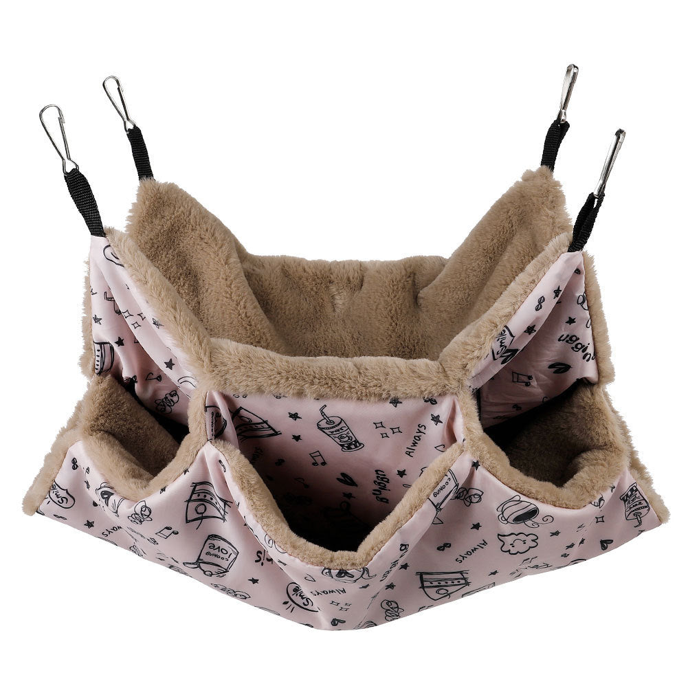 Pet Cage Hammock Guinea Pig Rat Hammock Tunnel Squirrel Toys Ferret Hanging Bed For Small Animals Cage Nest