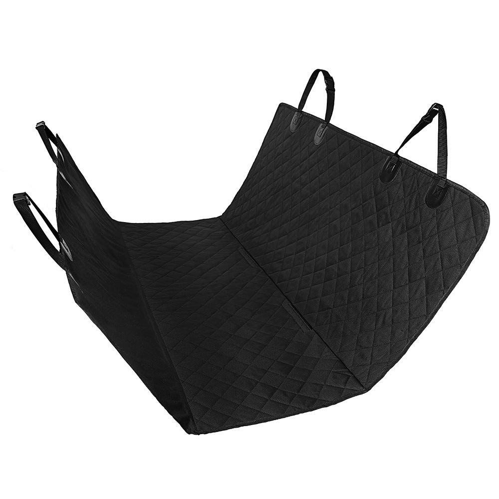 Dog Car Seat Cover Hammock Rear Back Seat Mat With Zipper And Pocket For Travel
