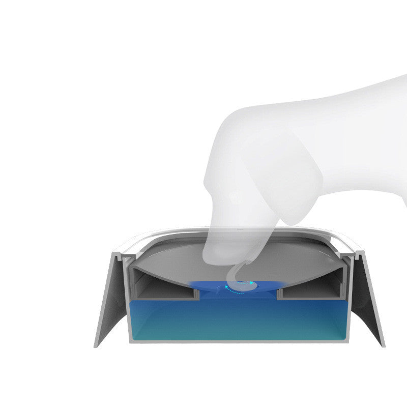 1.5L Water Bowl Floating Bowl Anti-Overflow Slow Water Feeder