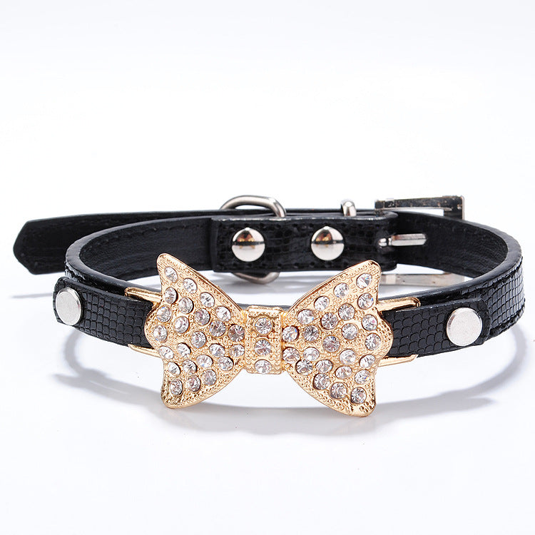 Bowknot Pet Collar Rhinestone for Dog