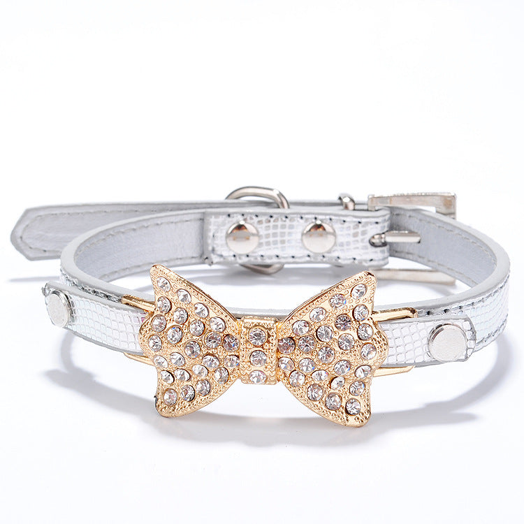 Bowknot Pet Collar Rhinestone for Dog