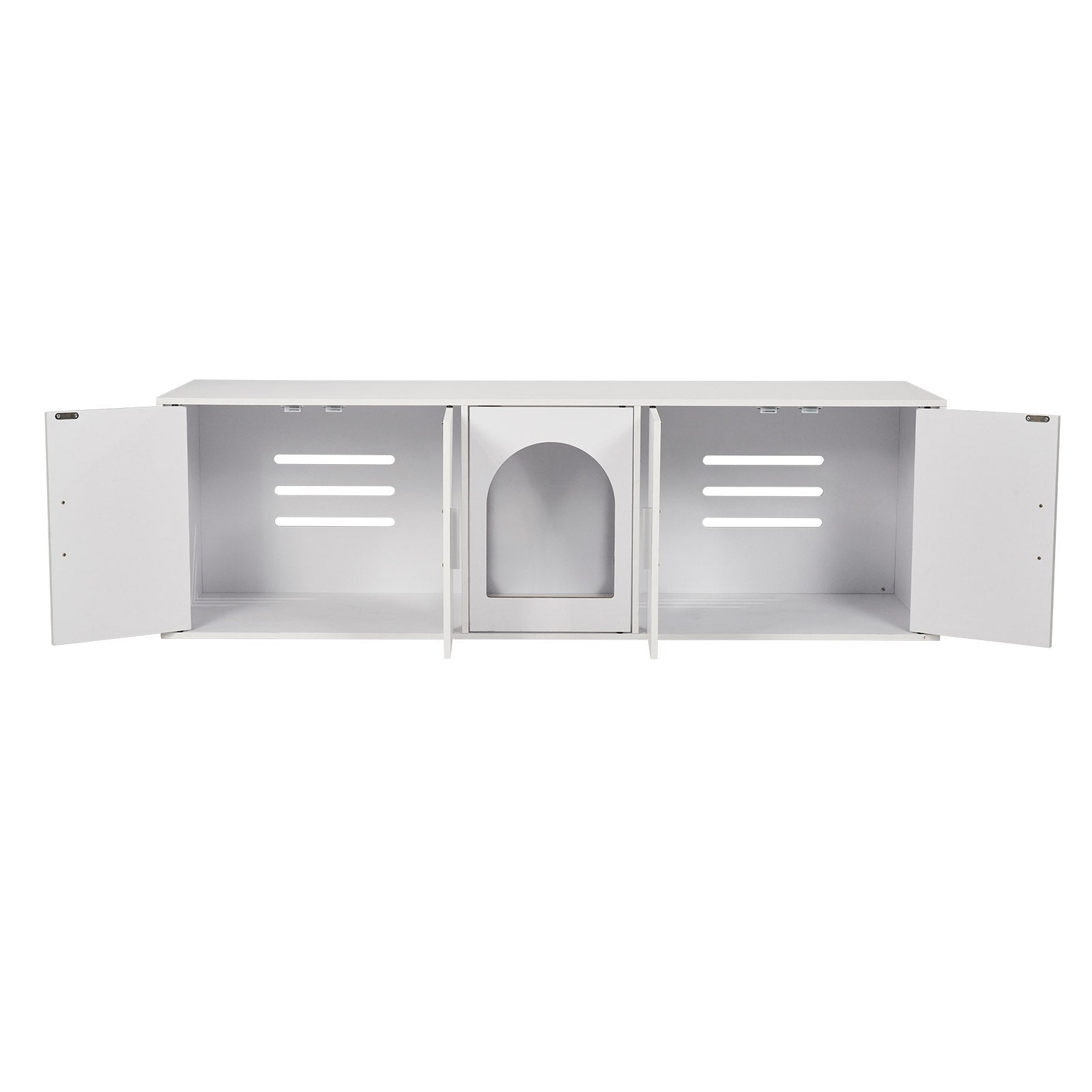 VEVOR Cat Litter Box Enclosure Wooden Litter Box Furniture