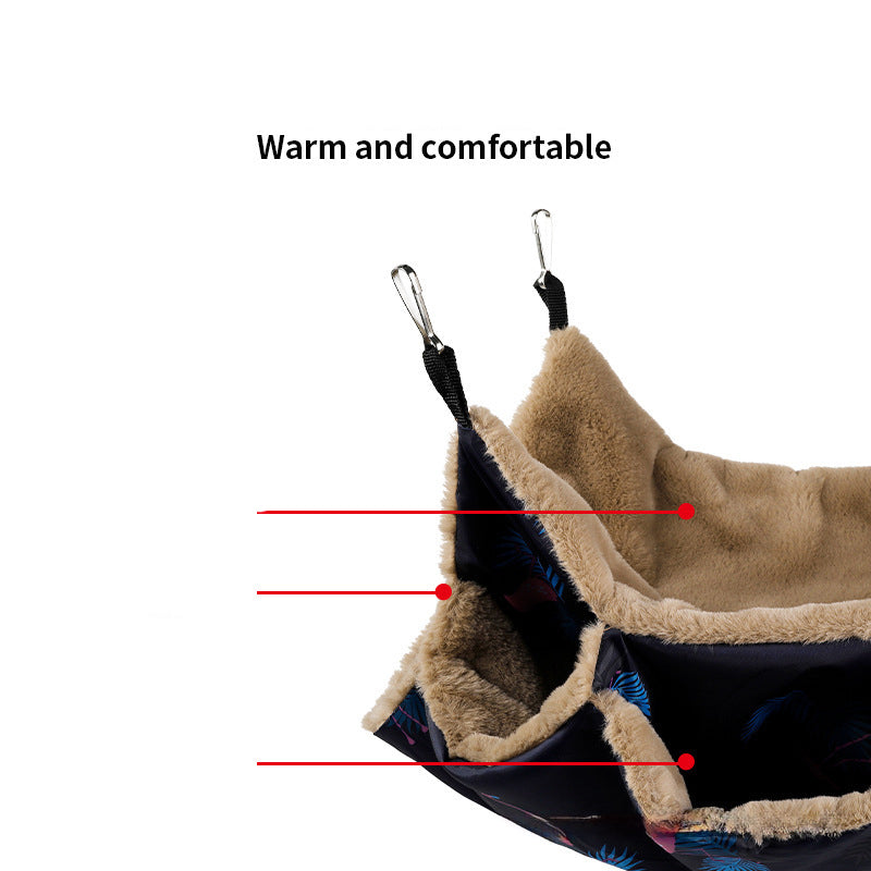 Pet Cage Hammock Guinea Pig Rat Hammock Tunnel Squirrel Toys Ferret Hanging Bed For Small Animals Cage Nest