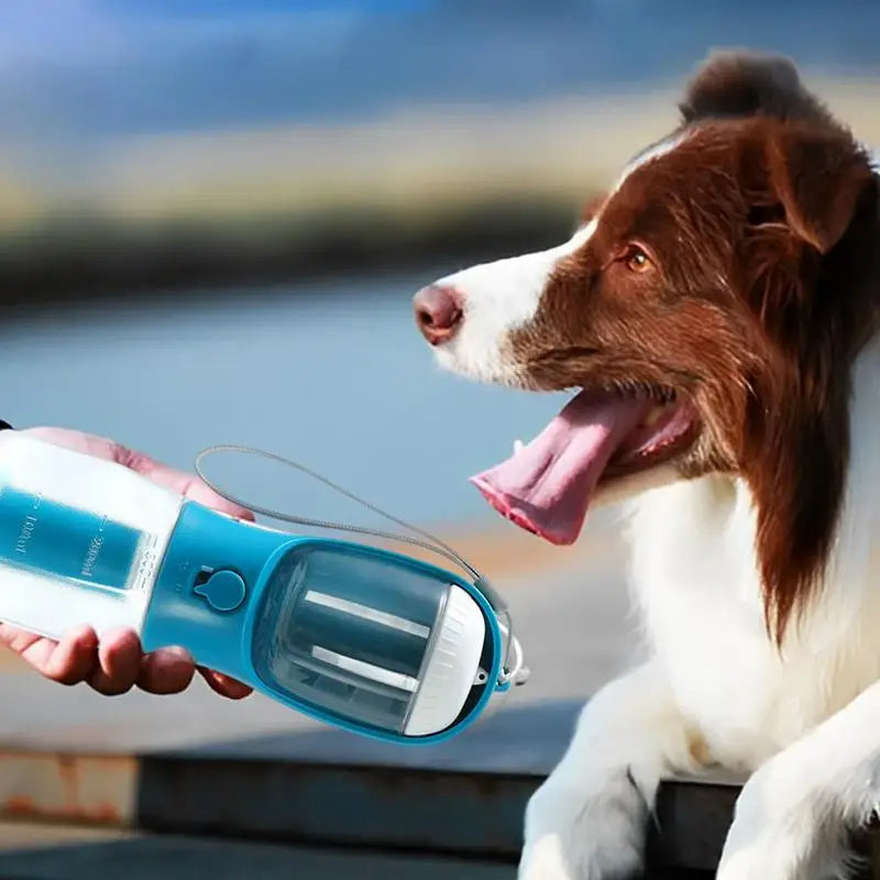 Dog Water Cup Drinking Food Garbage Bag Three-in-one Portable Small Multi-functional Pet Cups