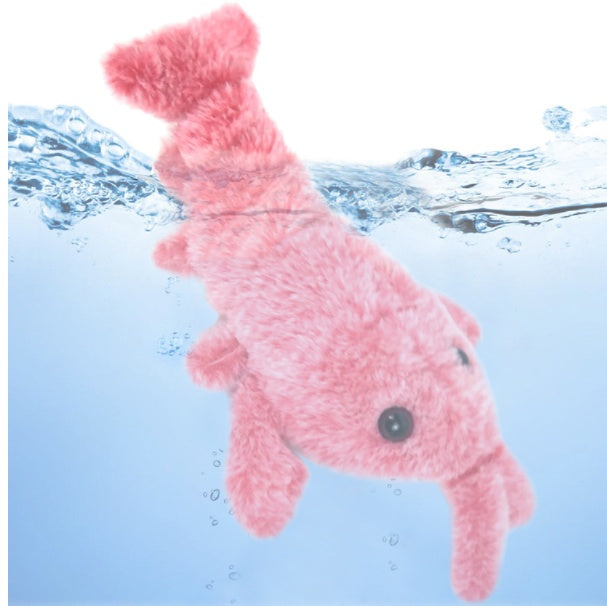 Cat Toys Electric Jumping Shrimp USB Charging Simulation Lobster