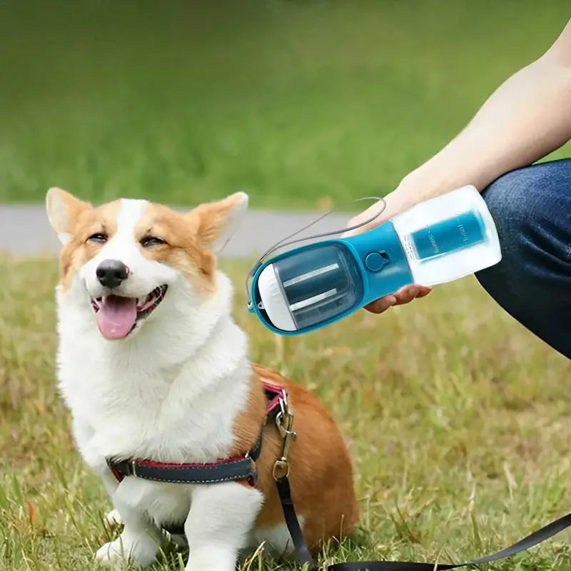 Dog Water Cup Drinking Food Garbage Bag Three-in-one Portable Small Multi-functional Pet Cups