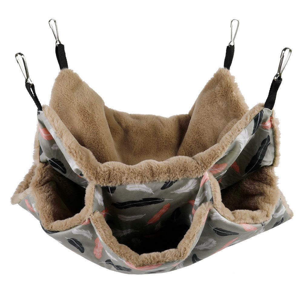 Pet Cage Hammock Guinea Pig Rat Hammock Tunnel Squirrel Toys Ferret Hanging Bed For Small Animals Cage Nest