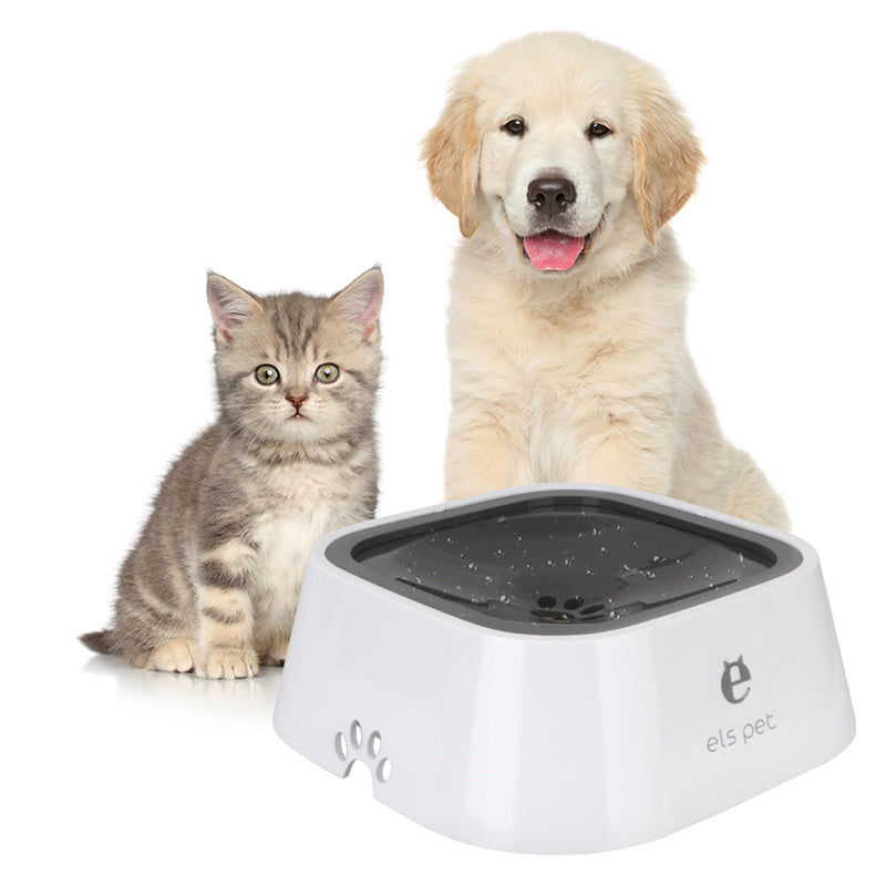 1.5L Water Bowl Floating Bowl Anti-Overflow Slow Water Feeder