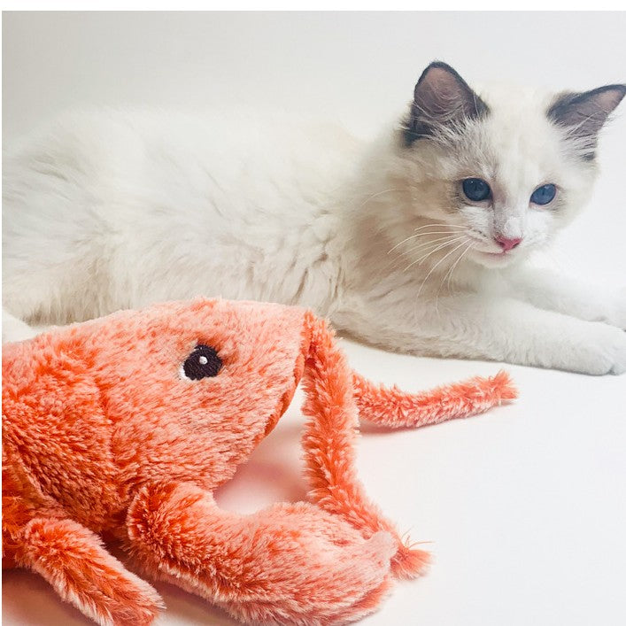 Cat Toys Electric Jumping Shrimp USB Charging Simulation Lobster