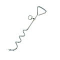 Chrome Bolt Dog Spiral Stake for Leash Outdoors