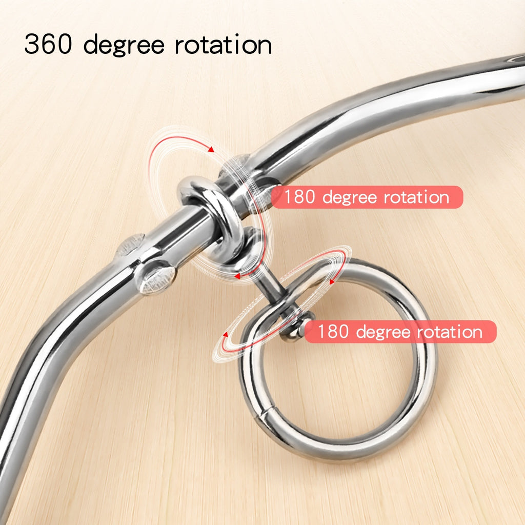 Chrome Bolt Dog Spiral Stake for Leash Outdoors