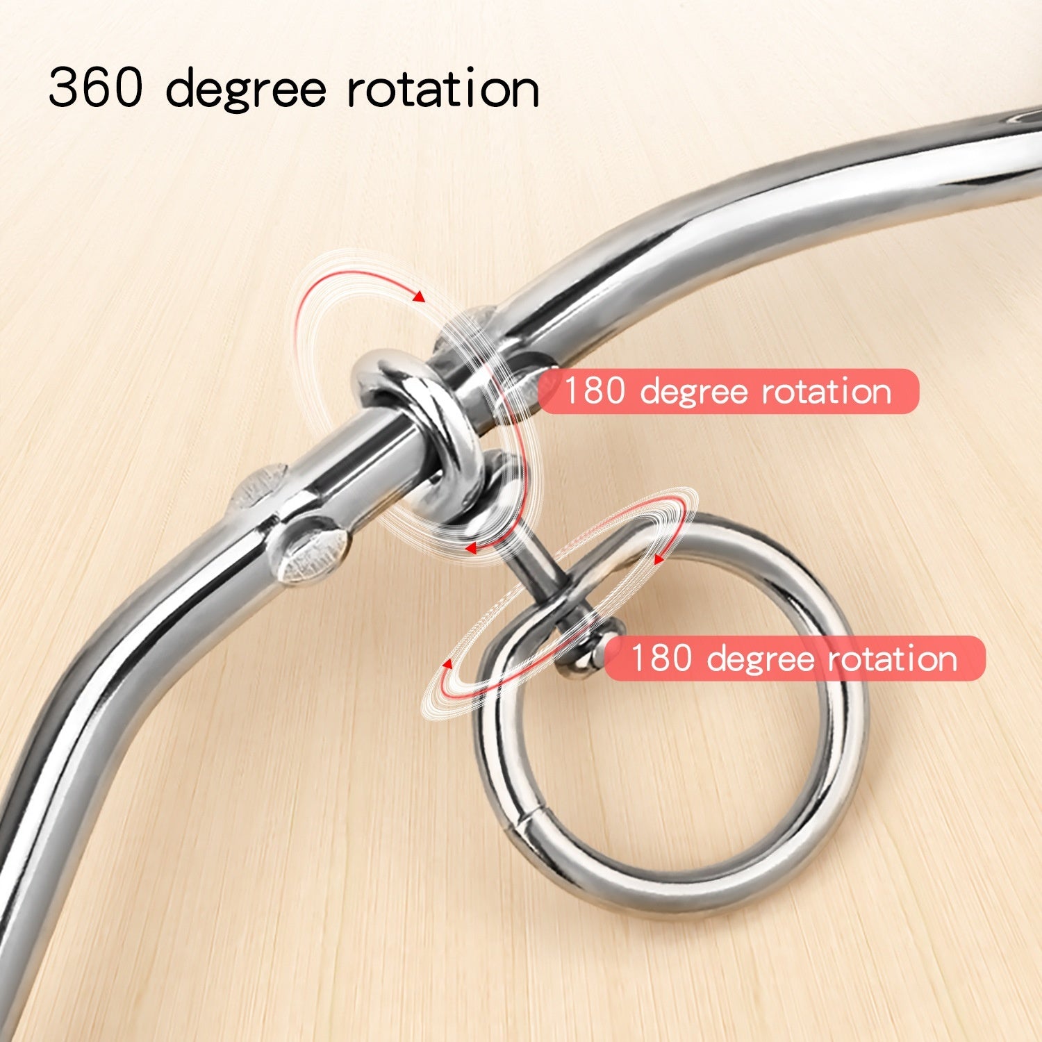 Chrome Bolt Dog Spiral Stake for Leash Outdoors