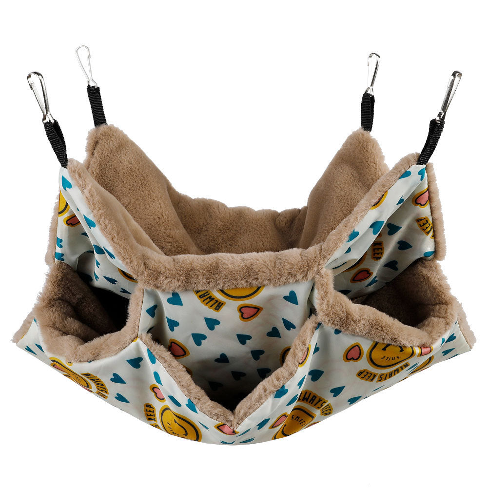 Pet Cage Hammock Guinea Pig Rat Hammock Tunnel Squirrel Toys Ferret Hanging Bed For Small Animals Cage Nest