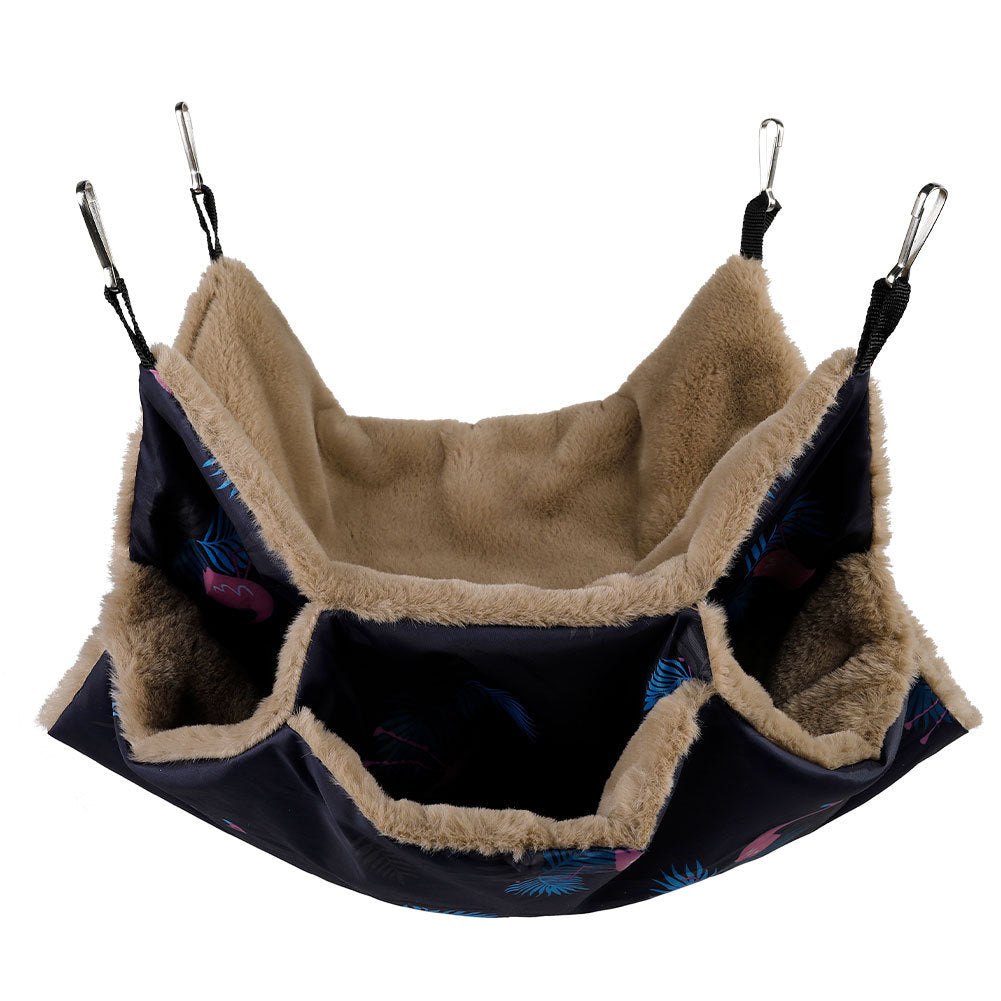 Pet Cage Hammock Guinea Pig Rat Hammock Tunnel Squirrel Toys Ferret Hanging Bed For Small Animals Cage Nest