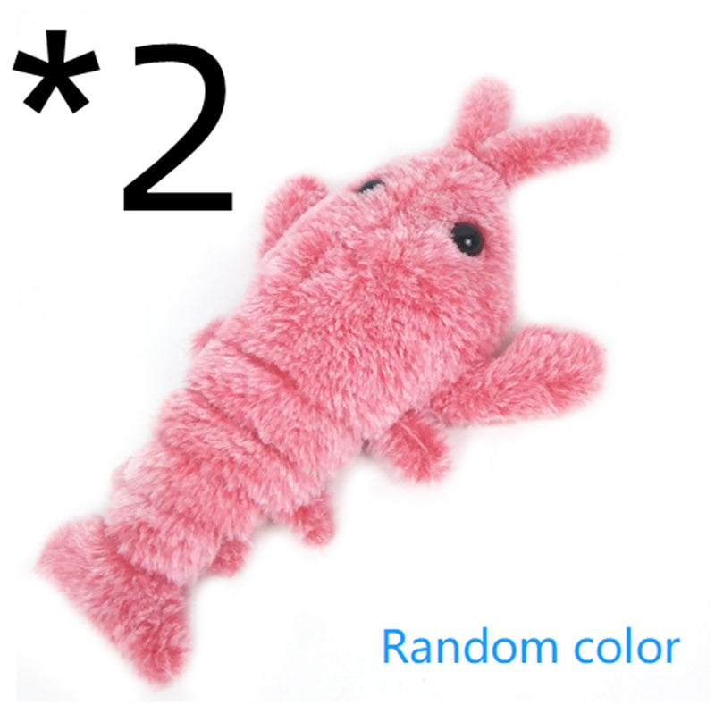 Cat Toys Electric Jumping Shrimp USB Charging Simulation Lobster
