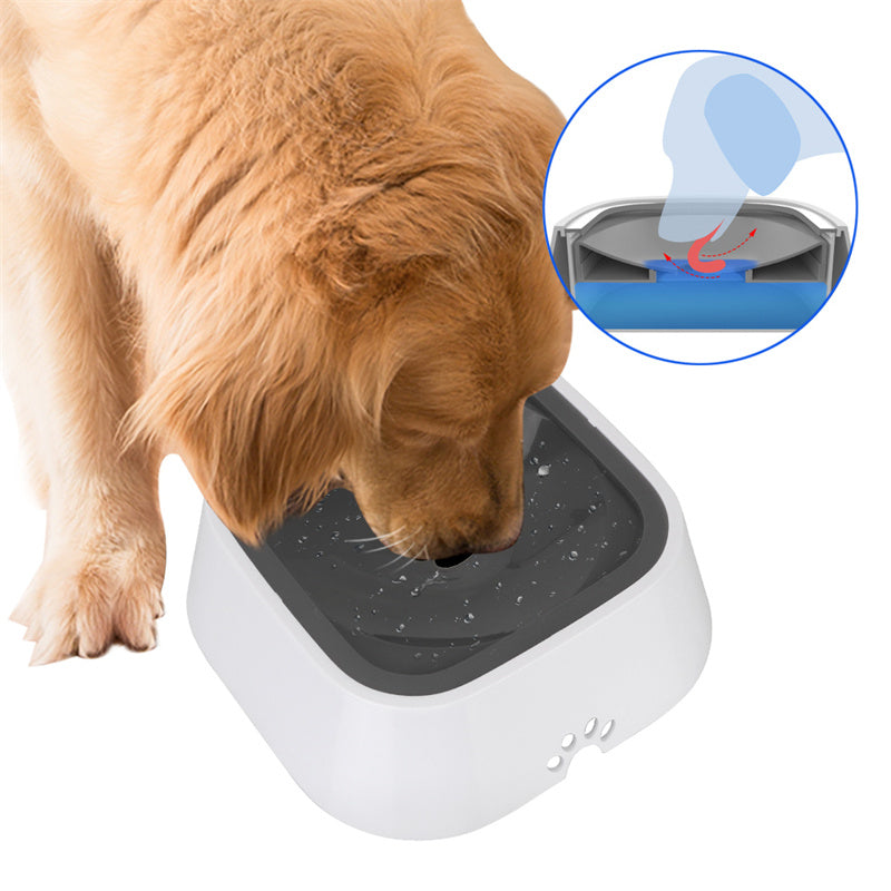 1.5L Water Bowl Floating Bowl Anti-Overflow Slow Water Feeder