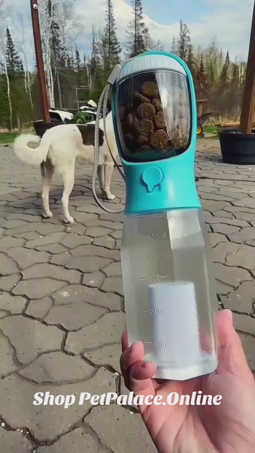 Dog Water Cup Drinking Food Garbage Bag Three-in-one Portable Small Multi-functional Pet Cups